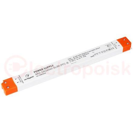 Блок питания ARV-SN24060-SLIM-PFC-B (24V, 2.5A, 60W) (ARL, IP20 Пластик, 3 года)
