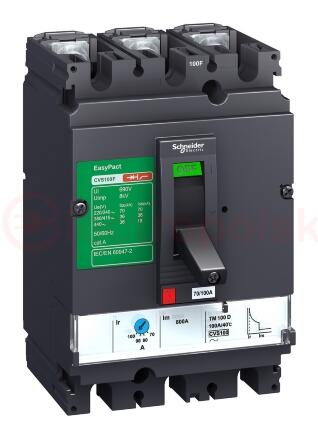 Выключатель автоматический 160B 25kA 3P 160A EasyPact CVS