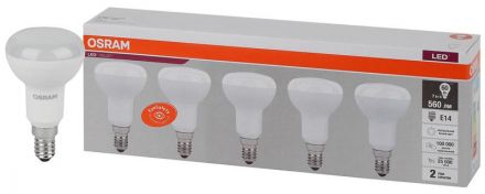 Лампа светодиодная LED 7 Вт E14 4000К 560Лм гриб 220 В (замена 60Вт) OSRAM