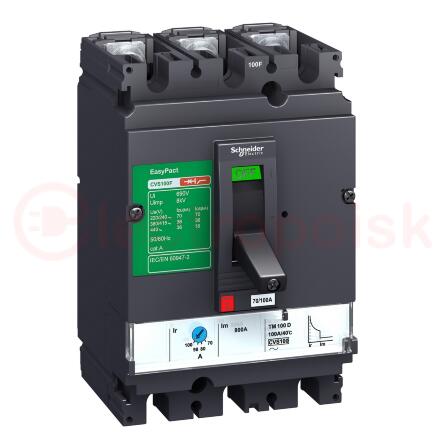 Выключатель автоматический 160F 36kA 3P 160A EasyPact CVS