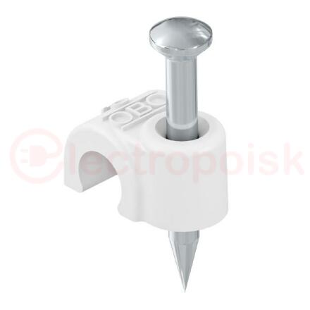 Крепежная скоба с гвоздем 7mm, L18