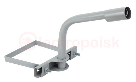 Кронштейн на опору для уличного светильника с 1   хомутом 350mm d48mm SPP-AC3-0-350-048