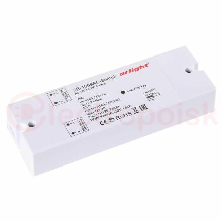 Контроллер-выключатель SR-1009AC-SWITCH (220V,288W) (ARL, IP20 Пластик, 3 года)