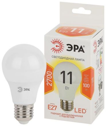 Лампа светодиодная LED A60-11W-827-E27(диод,груша,11Вт,тепл,E27)