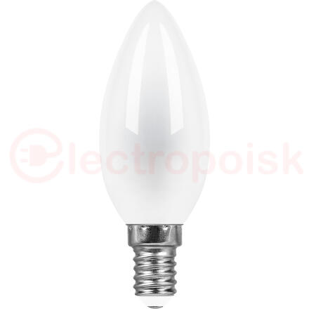 Лампа светодиодная LED 9вт Е14 белый матовая свеча FILAMENT