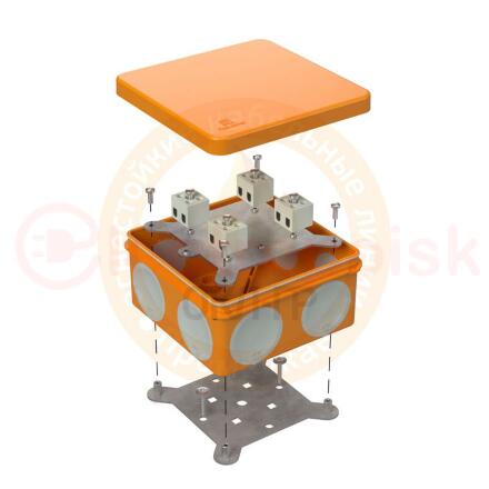 Коробка огнестойкая для о/п двухкомпонентная 60-0300-FR10.0-8 Е15-Е120 100х100х50