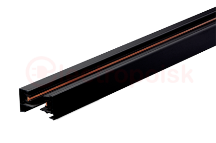 Шинопровод чёрный 3м PTR 3M-BL без токоподвода и  заглушки Jazzway