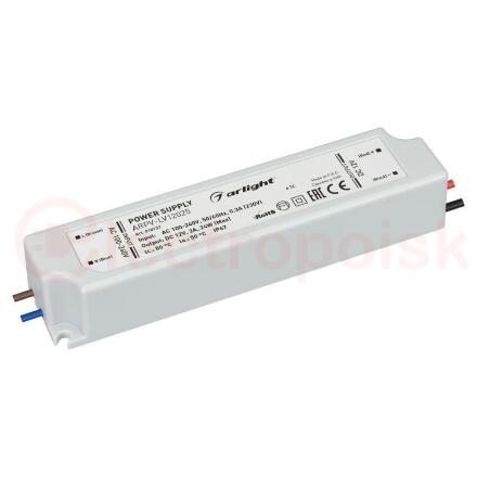 Блок питания ARPV-LV12025 (12V, 2.0A, 24W) (ARL, IP67 Пластик, 2 года)