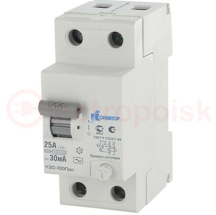 УЗО-100, 2P, 32A, Idn-300mA, тип AC