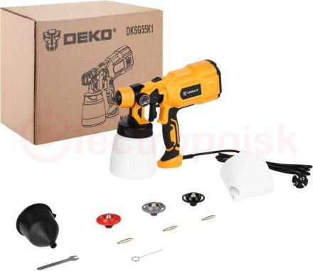 Краскопульт электрический DKSG55K1 HVLP (550W, 800 мл)