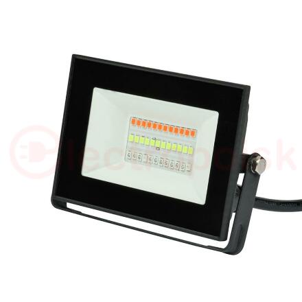ULF-F60-20W/RGB IP65 200-240В BLACK Прожектор светодиодный. Мультиколор. Пульт ДУ (в/к). Корпус черный. TM Uniel.
