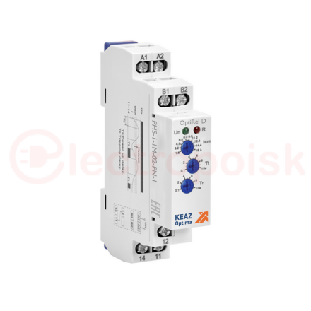 Реле контроля фаз OptiRel D PHS-1-1M-01-PN-1 повышенного или пониженного 1Ф 1СО
