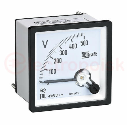 Вольтметр аналоговый шкала 600В AC 96х96мм КТ 1,5