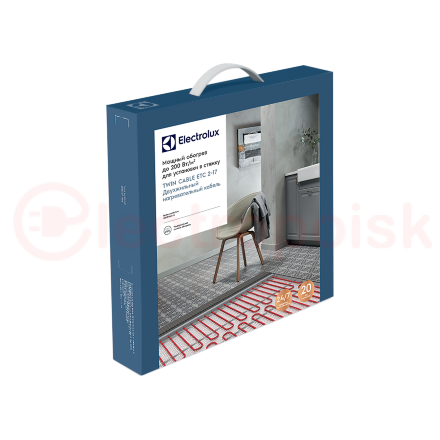 Кабель нагревательный ELECTROLUX Twin Cable 2-17-1000