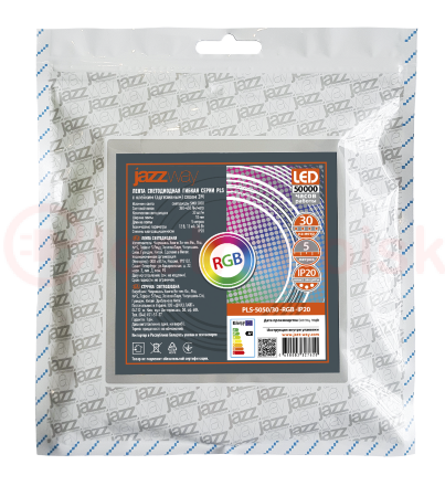Лента светодиодная LEDx30/м 5м 7.2Вт 12В IP20 RGB