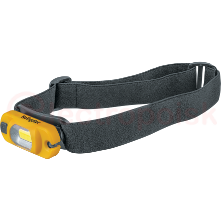 Фонарь светодиодный NPT-H19-ACCU 3Вт 1COB LED 120Лм 10м аккумуляторный поворотный налобный пластик 0.25 Ач