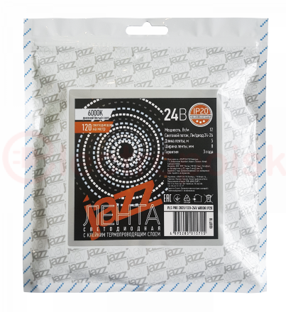 Лента светодиодная PLS PRO 2835/168-24V - 6000K IP20 5m Jazzway