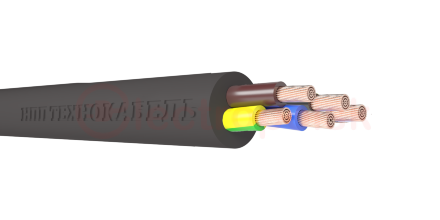 Провод ПВСнг(А)-LS 5х2,5(4х2,5+1х2,5ч) ТРТС