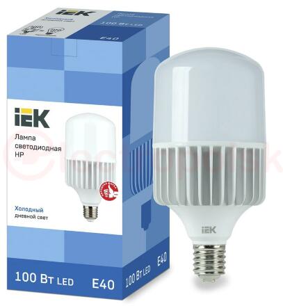 Лампа светодиодная LED 100вт E40 дневной