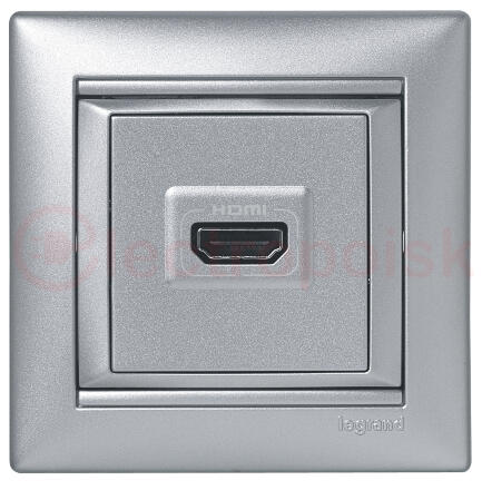 VALENA Розетка HDMI алюминий