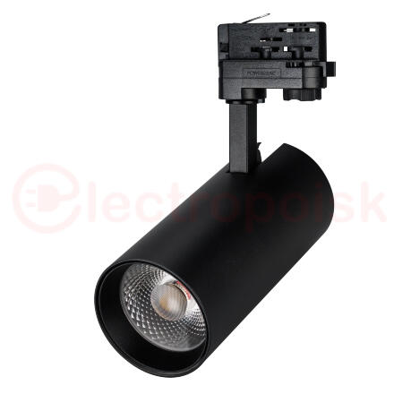 Светильник трековый LGD-GERA-4TR-R90-30W Warm3000 (BK, 24 deg, 230V) (ARL, IP20 Металл, 5 лет)