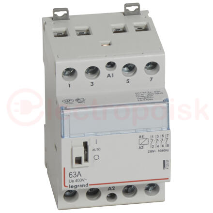 Контактор 230V 4НЗ 63А с ручкой управления CX3