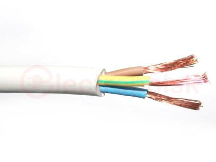 Провод ПВС 3х1,5(2х1,5+1х1,5) белый ТРТС