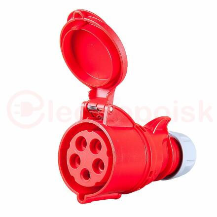 Розетка кабельная 32А/400V/3P+N+E/IP44