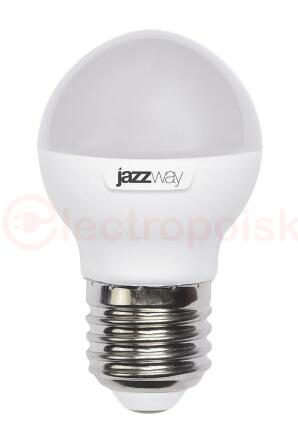 Лампа светодиодная LED 11Вт 230Вт E27 холодный матовый шар Jazzway