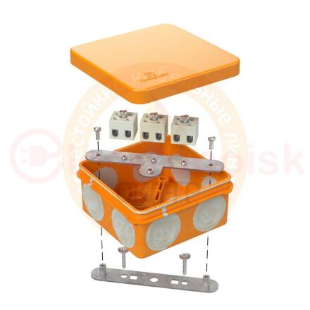 Коробка огнестойкая для о/п двухкомпонентная 60-0210-FR6.0-4-4-Р Е15-Е60 80х80х40