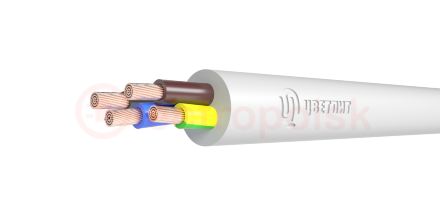 Провод ПВС 3х1,5+1х1,5 белый