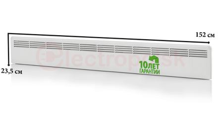 Конвектор 1300W механический термостат IP21 235мм вилка FinnHeat