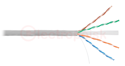 Витая пара UTP 4 категория 6 4 пары 23 AWG одножильный (305м)