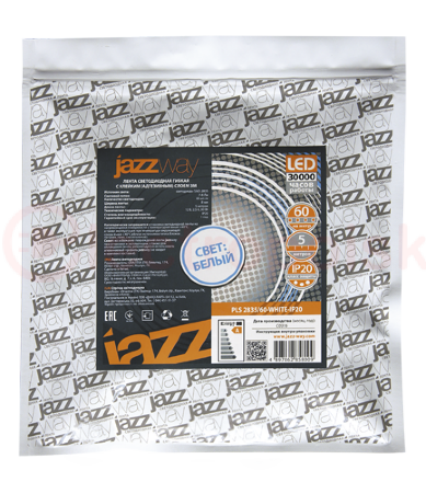 Лента светодиодная LEDx60/м 1м 6Вт/м 12В теплый белый IP20 (5м)