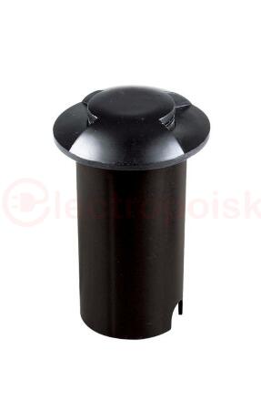 Светильник светодиодный грунтовый встраиваемый ДВУ- 2w 4000K IP65 черный Jazzway PGR R60/2