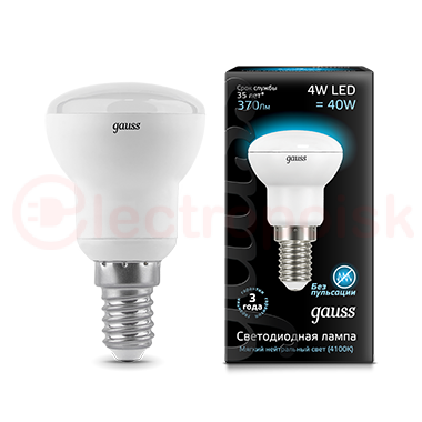 Лампа светодиодная LED 4 Вт 370 Лм 4100К белая Е14 R39 Black Gauss