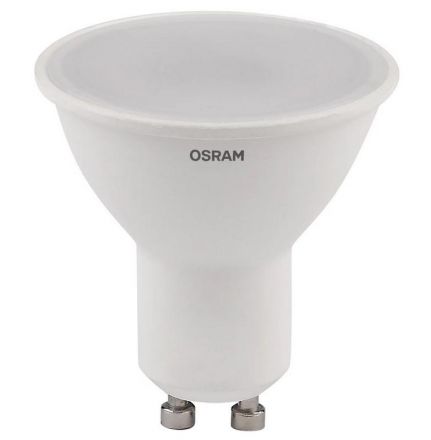 Лампа светодиодная LED 5 Вт GU10 3000К 400Лм спот 220 В (замена 35Вт) OSRAM