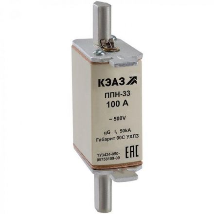 Вставка плавкая ППН-33-X3-00-100А-УХЛ3