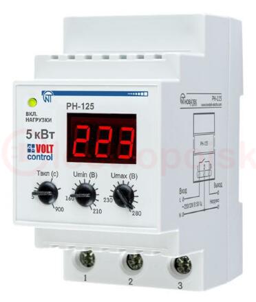 Реле напряжения РН-125 25А DIN