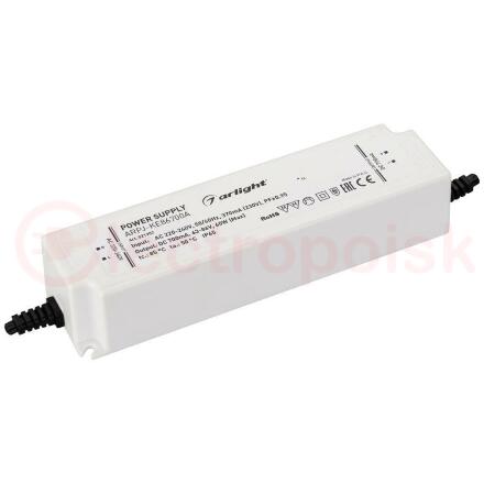 Блок питания ARPJ-KE86700A (60W, 700mA, PFC) (ARL, IP65 Пластик, 5 лет)
