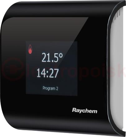 Программируемый термостат RAYCHEM SENZ WIFI с сенсорным экраном и поддержкой беспроводного подключения WiFi для теплого пола