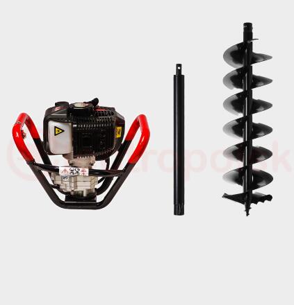 Спецкомплект FROZEN & ROCKY GroundDrill SET N2 (Бензобур GroundDrill-2 + шнек Frozen Ground Drill 150 (800 мм) + удлинитель Extension 500 (50 см))