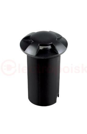Светильник светодиодный грунтовый встраиваемый ДВУ- 2w 4000K Black IP65  Jazzway PGR R60/4