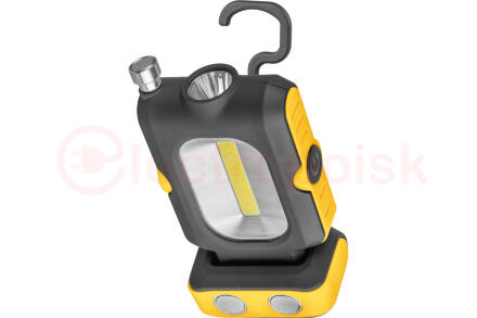 Фонарь светодиодный NPT-W07-ACCU 1Вт LED+3Вт COB LED аккумуляторный пластик