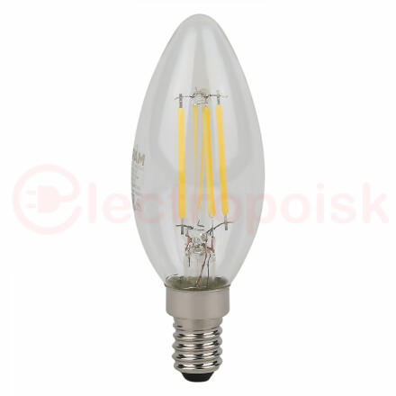 Лампа светодиодная филаментная LED Star Свеча 4Вт (замена 40Вт), 400Лм, 4000К, цоколь E14 OSRAM