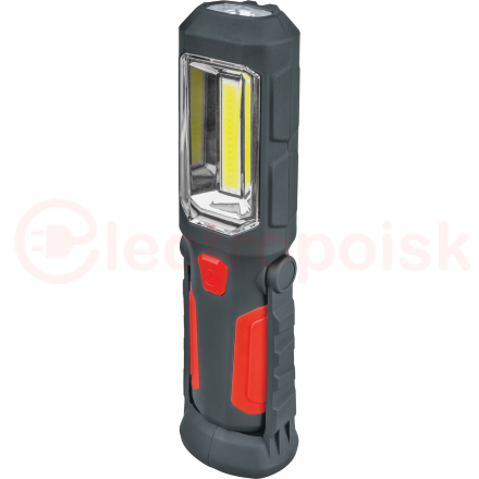 Фонарь светодиодный NPT-W06-3AA 0.5Вт LED+3Вт COB LED пластик
