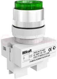 Лампа ALTE 22мм зеленая с подсветкой неон 220В Лампа ALTE 22мм зеленая с подсветкой неон 220В