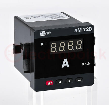 Амперметр цифровой 96x96мм трехфазный, вход 5А, выход RS485, LED-дисплей АМ-96D
