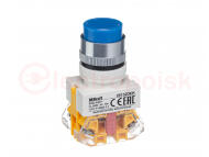 Выключатель кнопочный с фиксацией ABFP d22 мм синяя 220В ВK-22 Выключатель кнопочный с фиксацией ABFP d22 мм синяя 220В ВK-22