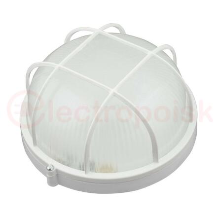 ULW-K22B 12W/6000K IP54 WHITE Светильник светодиодный влагозащищенный. Круг с решеткой. Дневной белый свет (6000K). 1200Лм. Диаметр 188мм. Корпус белый. ТМ Uniel.